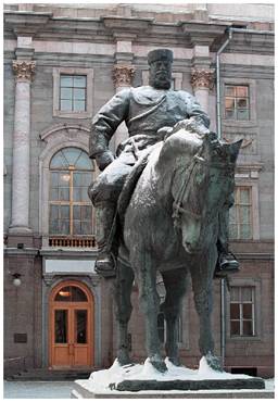 Saint-Petersburg. The Monument to Alexander III