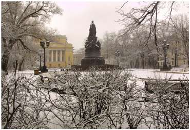 Saint-Petersburg. The Monument to Catherine II