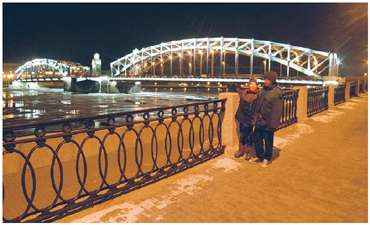 Saint-Petersburg. Bolsheochtinsky Bridge