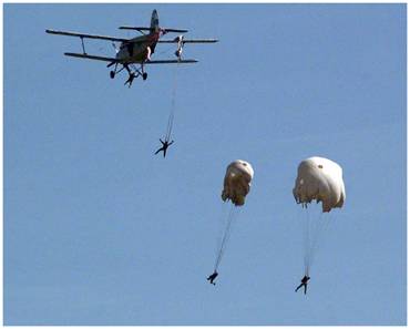 Saint-Petersburg. Parachute Jumping