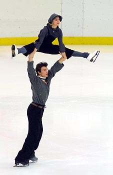 Saint-Petersburg. Elena Berezhnaya and Anton Siharulidze