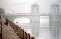 The contents of carbonic oxide in air of  Saint Petersburg.