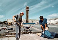 Works on the Palace Square