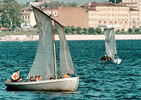 Sailing boat trips to historical places on the theshold of 300-anniversary .