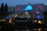 Laser show from Hiro Yamagata to St. Petersburg 300th anniversary