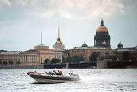 The Neva river in summer