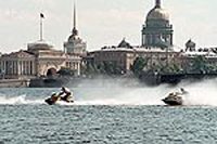 The Neva river in summer