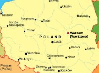 The map of Poland