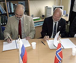 The Opening of Russia Norwegian Laboratory named in honour of the Legendary Norwegian Craft Fram