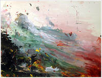  One of Cy Twombly's paintings