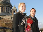 The Crown Prince of Norway Haakon and his wife Mette-Marit