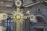 The restored cross of Smolny Cathedral