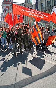 The May Day demonstration