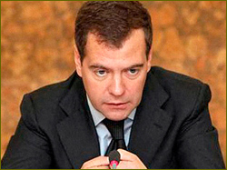 Russias President Dmitry Medvedev