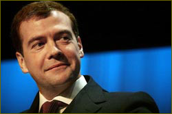 Russias President Dmitry Medvedev