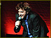 Dylan Moran performed in English, with a Russian translation provided via headphones,in SPb
