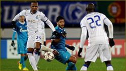 Mixed fortunes for Hulk in Zenit-Porto draw