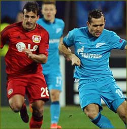 Son at the double for Leverkusen at Zenit