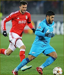 Zenit upbeat, Benfica downcast