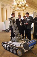 delegates are studing equipment