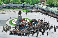 the monument to Alexander Nevsky erected on the Alexander Nevsky's Square